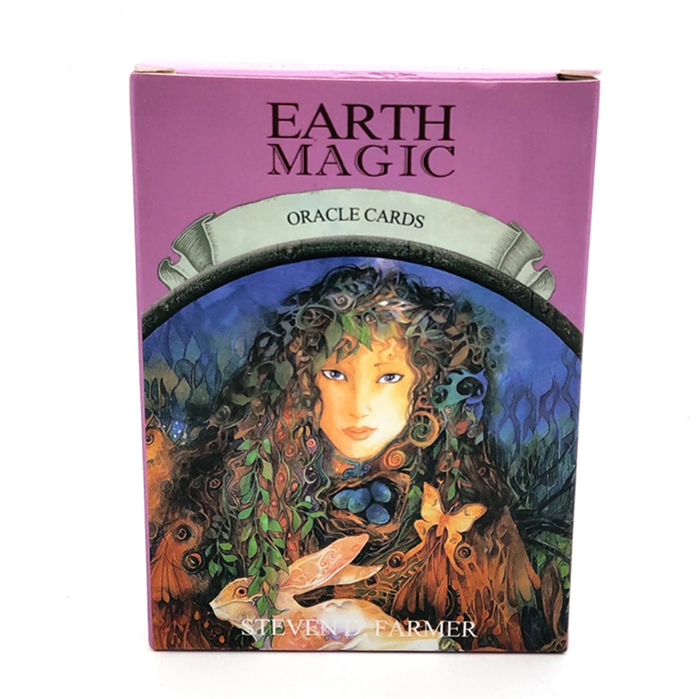 Earth Magic Волшебные карты Oracle Earth Magic: read Fate Tarot карточная игра для личного пользования настольная игра 48 карт и руководство New 7 - Цвет: Earth Magic