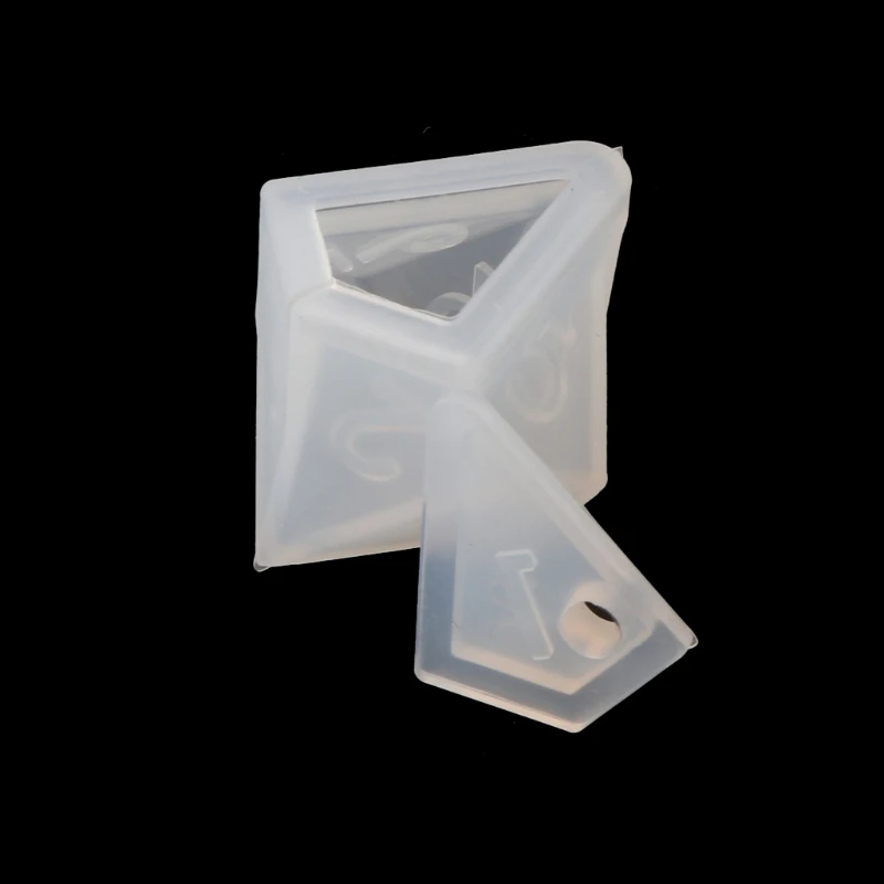 

7 Shapes Dice Fillet Square Triangle Dice Mold Dice Digital Game Silicone Mould 85LB