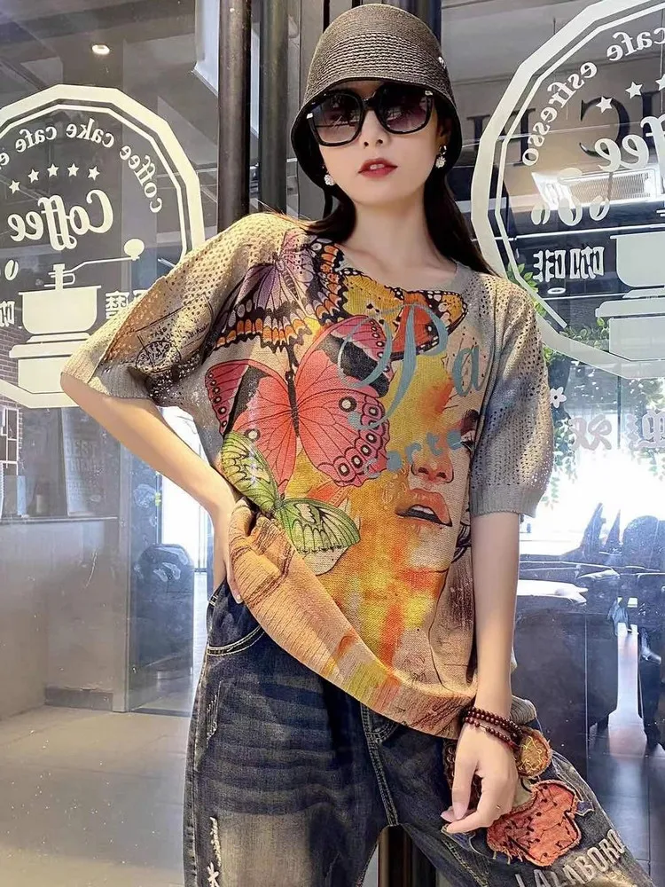 

Женский свитер с коротким рукавом, разные цвета