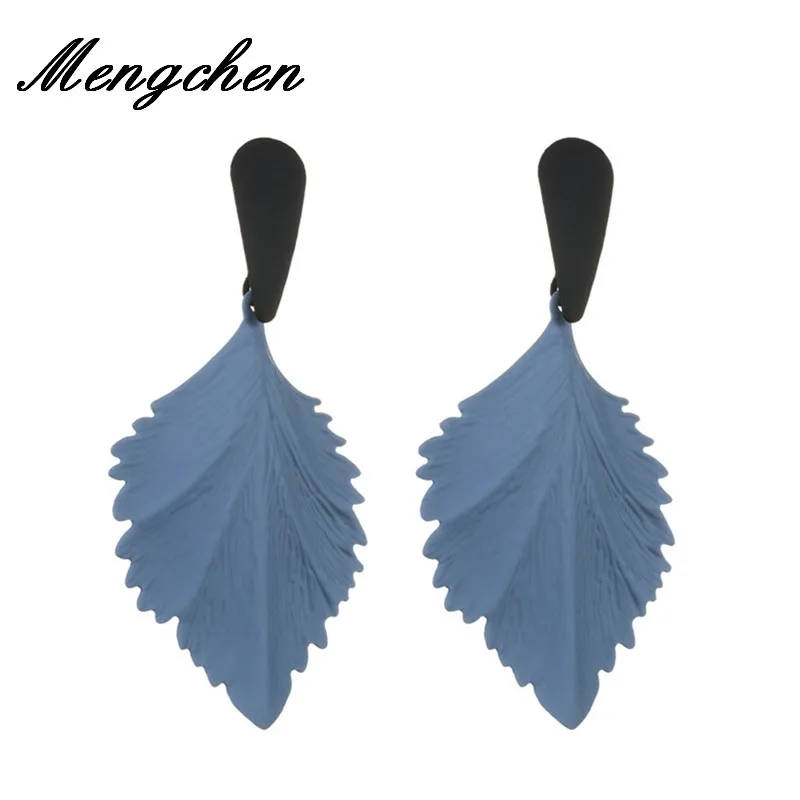 

New Design Resin Leaf Drop Earrings For Women Wedding MultiColor Handmade Girls Party Gift Statement Earring
