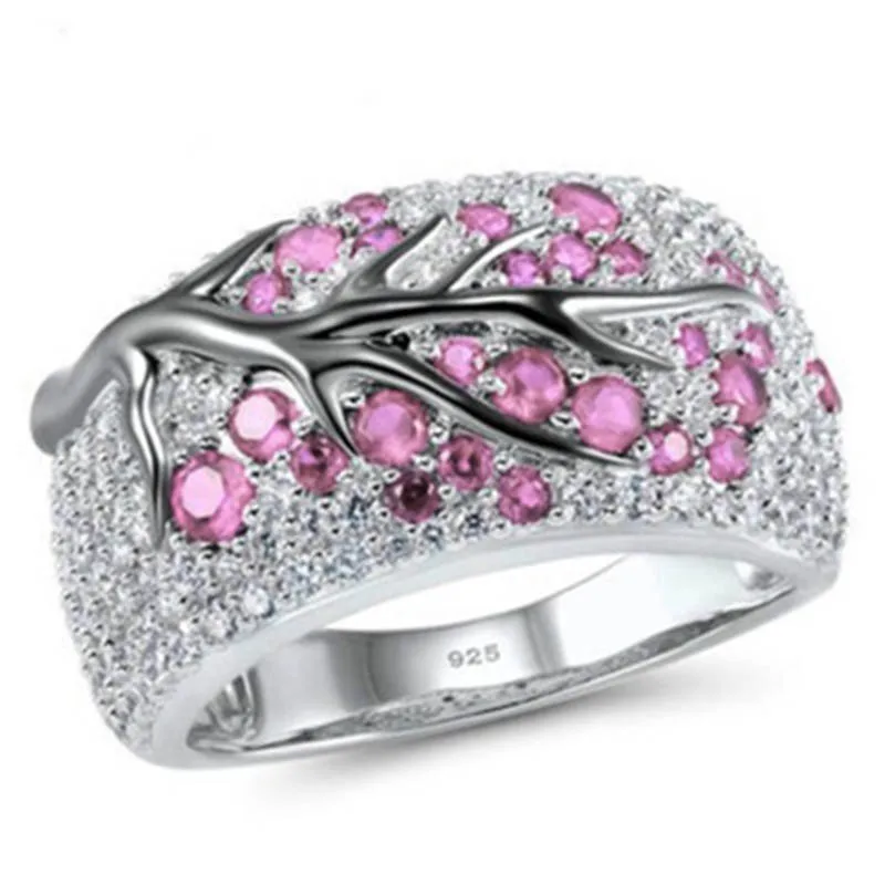 Винтаж Творческий посеребренный дерево кольцо ветка s для Для женщин Новинка!