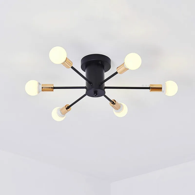 Ретро стиль минималистский линии железа искусства светодиодный потолочный