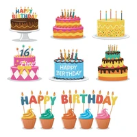 6 designs birthday cakes metal die cuts for birthday card making scrapbooking stencil for diy paper photo card embossing mold