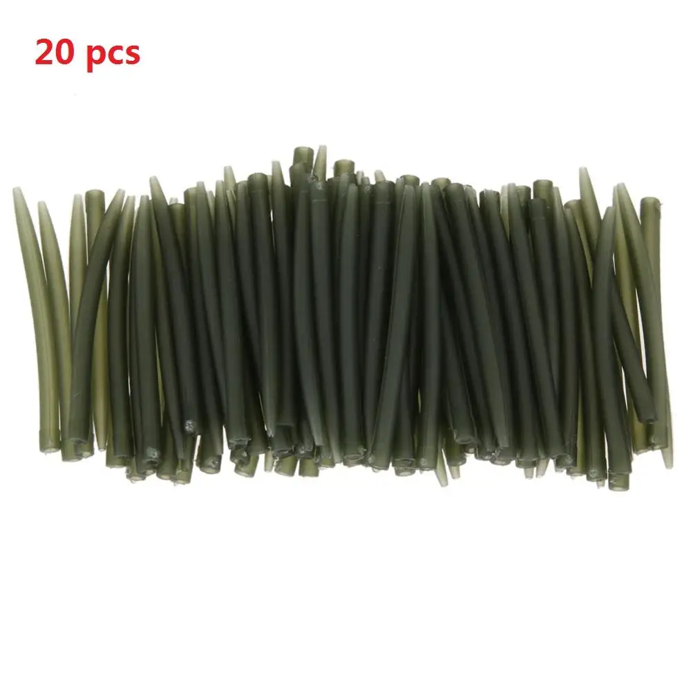 20pcs Sikiwind 50 шт./упак. терминал для рыбалки на карпа, анти клубок рукава соединиться с рыболовный крючок 53 мм Карп рыболовные снасти Pesca Iscas инструменты - Цвет: 20pcs