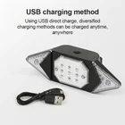 Светодиодный велосипесветильник ный USB-индикатор, задний фонарь, поворотник, 3 кнопки, Беспроводной удаленный дождь, светильник безопасного велоспорта