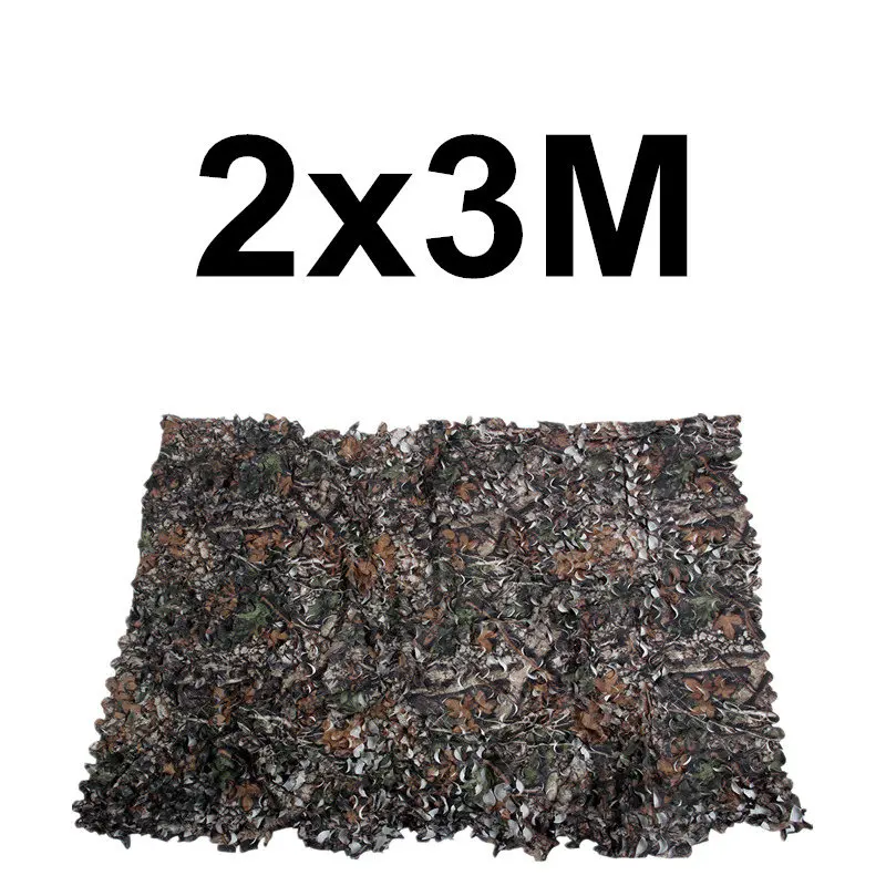 2x3M WELEAD простая камуфляжная сетка из клена Военная для охоты на открытом воздухе армейская тренировочная камуфляжная сетка для скворечника скрывающая съемка маскирующая сетка - Цвет: 2x3M