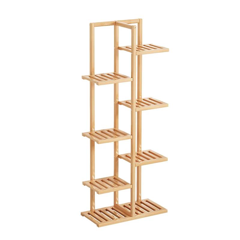 Living room flower rack indoor shelving multilayer floor hanging orchid green plant balcony solid wood flowerpot | Дом и сад