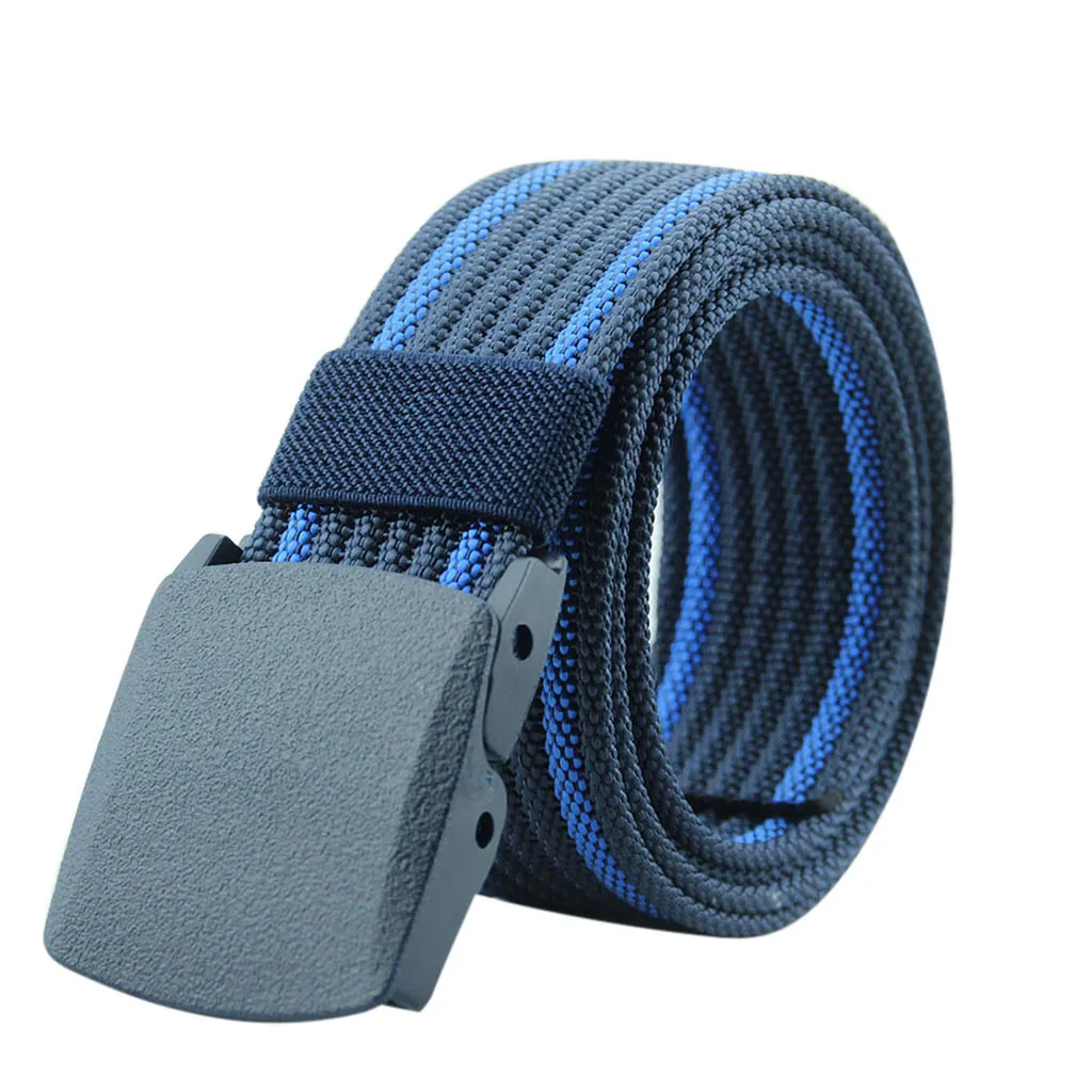 Прочный и полосатый надувной ремень мужские wo регулируемые пряжки для ремня