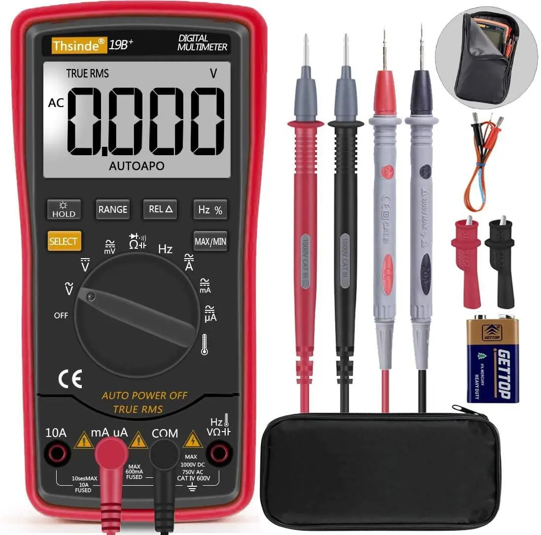 Автоматический цифровой мультиметр проверка температуры