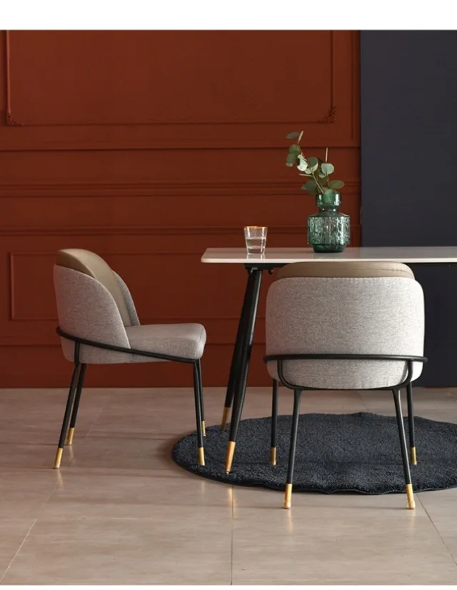 Скандинавский легкий роскошный стул для столовой спинное кресло дома ресторана