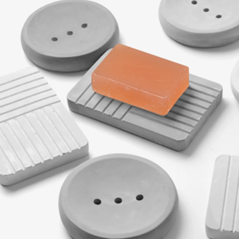 Цементная Коробка для мыла силиконовая форма бетона диатомовая глина санитарная