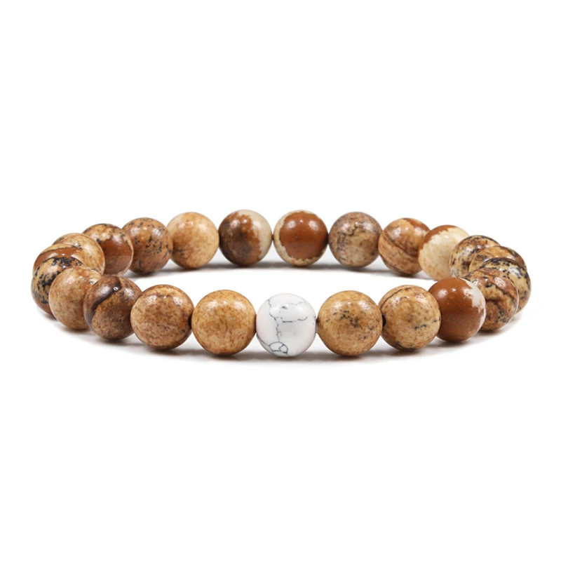 Натуральный камень тигровый глаз браслеты 8 мм Состаренный Фиолетовый Зеленый