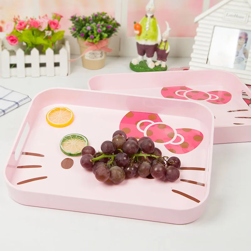 Новый узор Розовый цвет поднос обслуживание чаша прекрасный завтрак фрукты