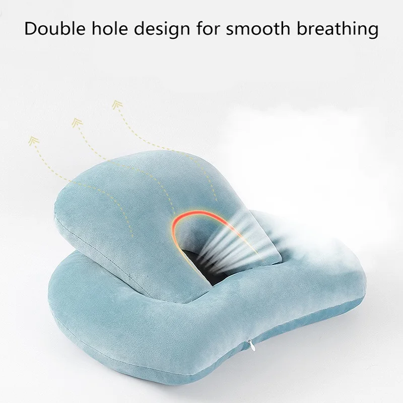 

U-Shaped Office Desk Nap Pillow Neck Support Cushion With Arm Rest Student Headrest Cushions Travel Creative Pillow Home Decor