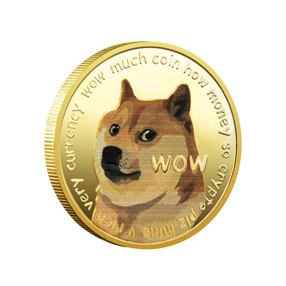 Цвета: золотистый Серебристый покрытием сувенир в виде собаки монеты красивые
