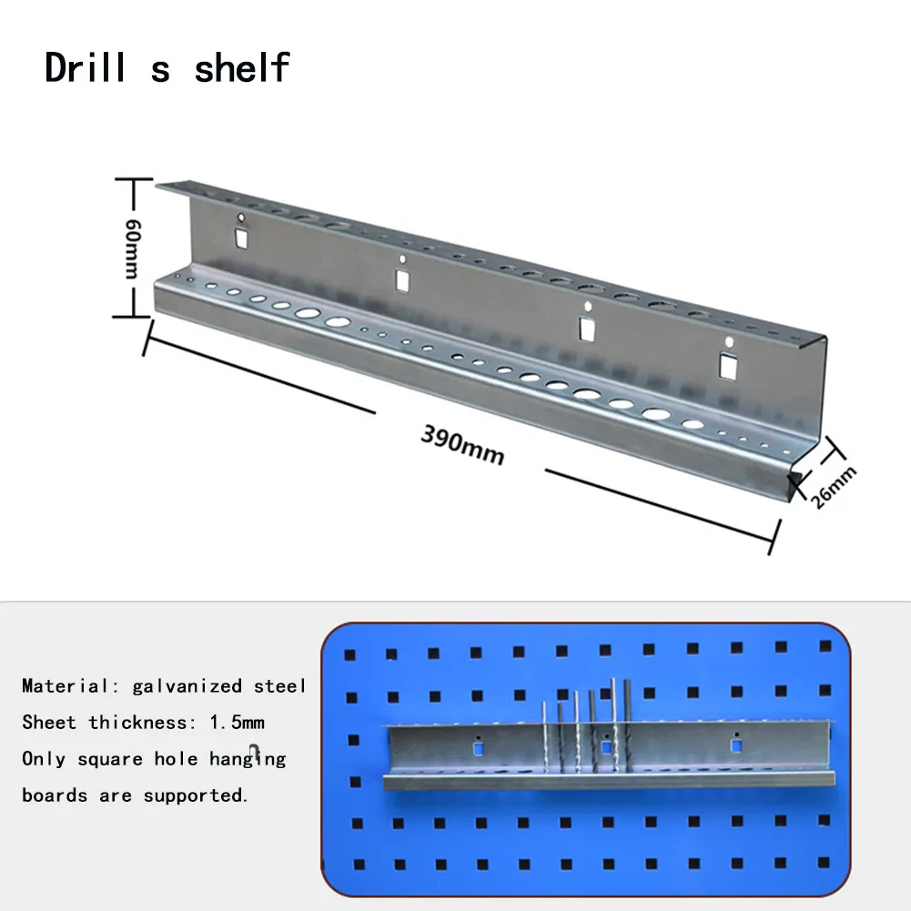 

Steel Screwdriver Storage Rack Wall-mounted Orifice Hook Hardware Tool Storage Rack Tool Box Hanging Plate For Hardware Tools