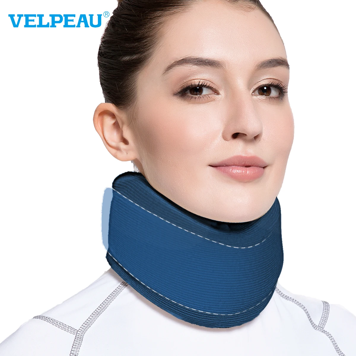 

VELPEAU Neck Brace Relieves Cervical Spine Pain Adjusts the Bad Shape of the Cervical Spine for office or sleep soft as gift