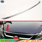 Автомобильные аксессуары для NISSAN Серена C27 2017 2018 2019, Хромированная передняя крышка капота, решетка радиатора, бампер, губа, сетчатая отделка крышки