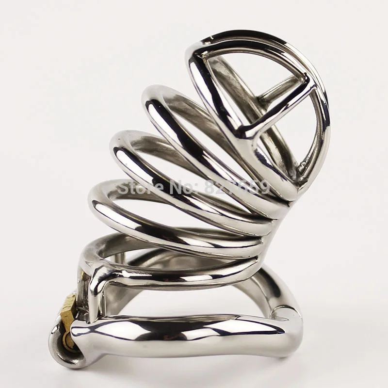 Мужское устройство верности из нержавеющей стали 80 мм Клетка на член Блокировка