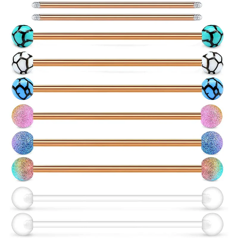 Серьга штанга для пирсинга Женская/Мужская 14 г|Украшения тела| |