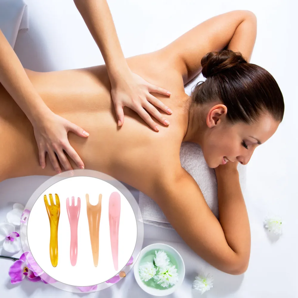 

4pcs Portable Massager Scraping Board Plate Board