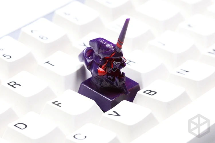 Смола 3D печать Evangelion ключ колпачки для механической клавиатуры Высокая точность личность светильник колпачки для ключей светочувствительный DIY Цвет