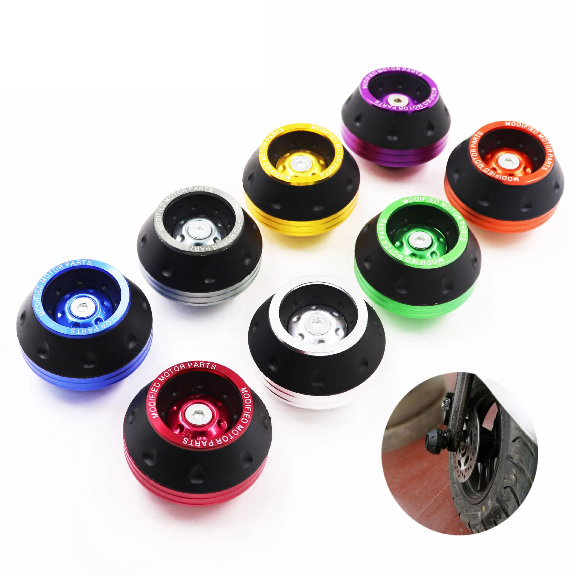 

Motorcycle Front Fork Frame Slider Wheel Bumper Anti Falling Protection Cushion