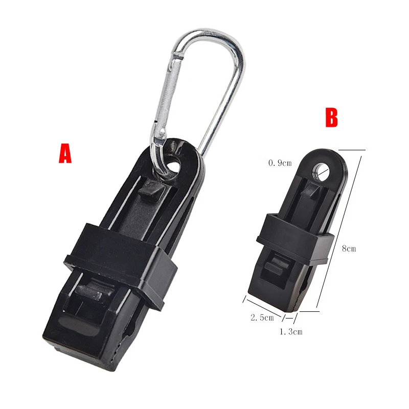 

1/10PCS Tarp Clips Awning Clamp Snap Hangers Stays Firmly in Place Instant Clips ALS88