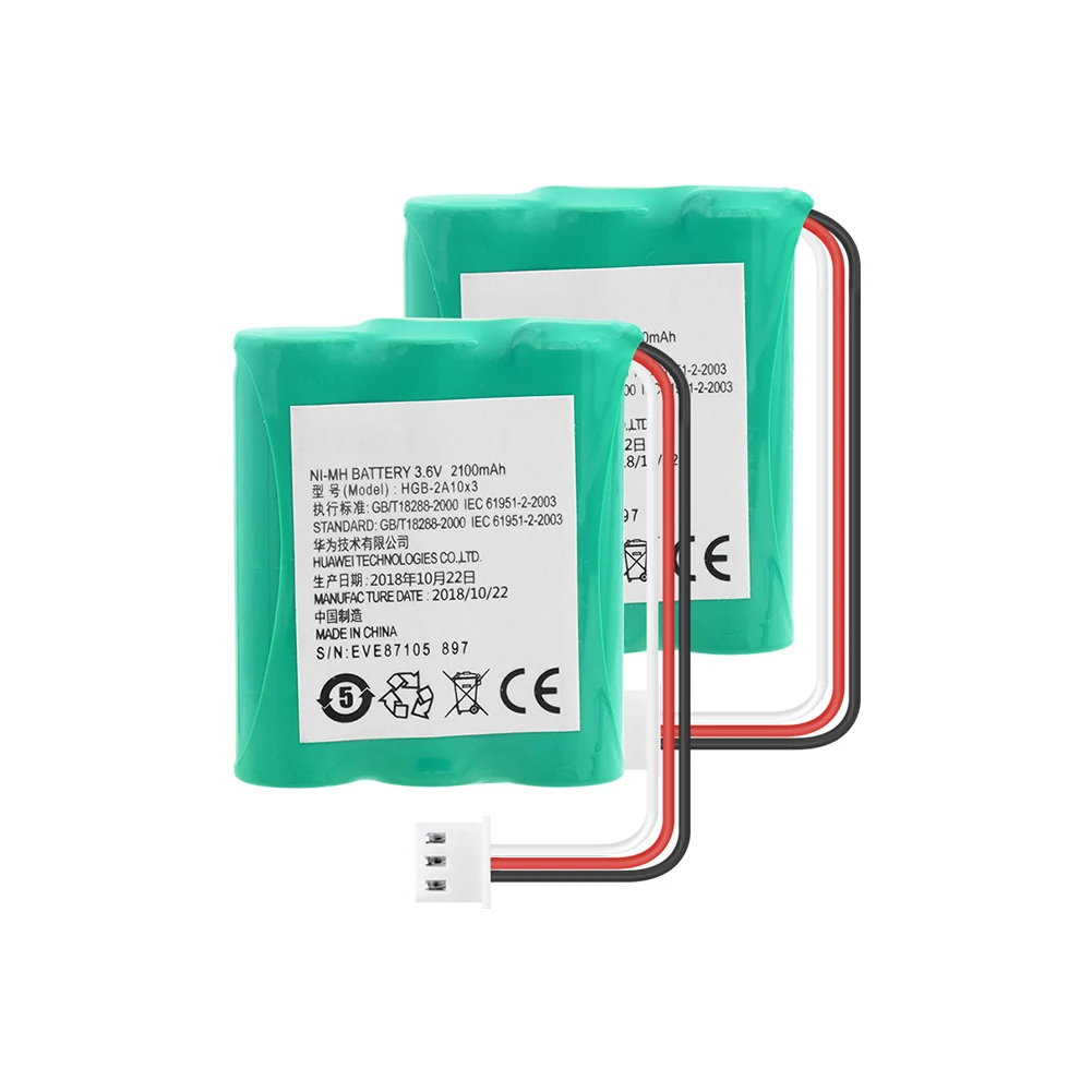 1/2/4 шт. 3 6 V 2100 мА/ч HGB 2A10x3 2A10 AA Ni MH батарея Замена для телефона Huawei ETS3125 ETS3125i ETS3253 ETS5623