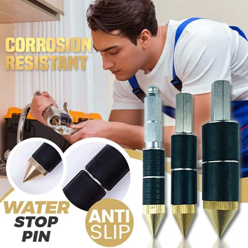hot melt water stop pin kitchen bathroom ppr tube tunnels plug stainless steel locking hexagon water stopping repair tools free global shipping
