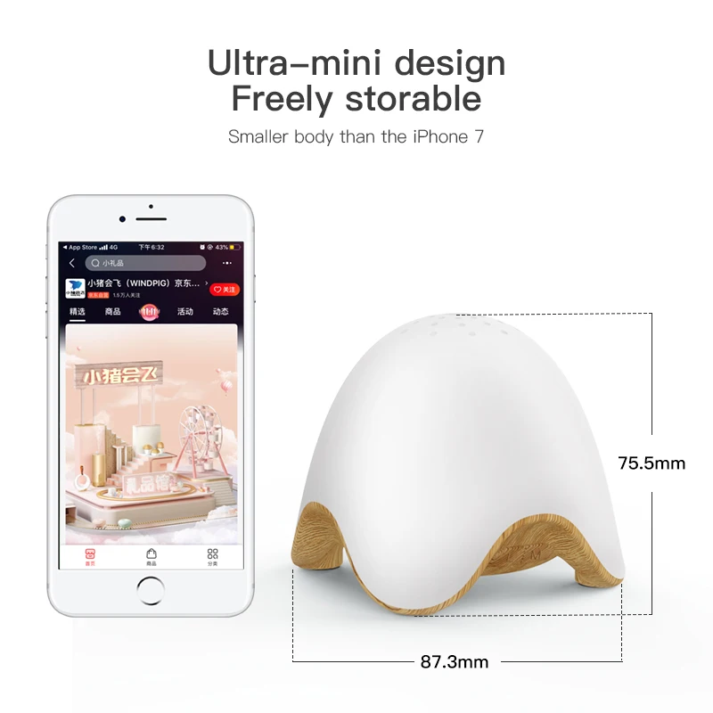 GX. Diffuser новейший USB заряжаемый 7 меняющий цвет LED Настольная лампа диммер