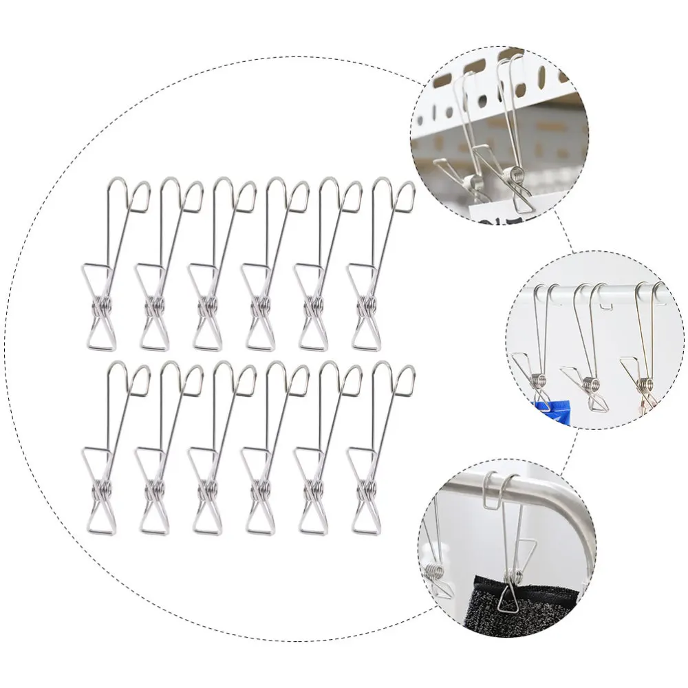 

20Pcs Household Hook Rack Bathroom Clip Towels Clip Hanger Home Room Clip