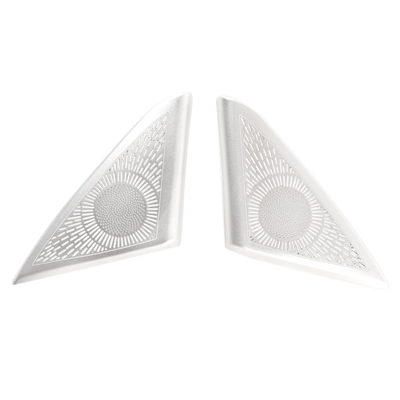 

2Pcs Speaker Cover Car Accessories Aluminum Alloy Tweeters Speaker Cover Trim Sticker for 7 Series 2009-2014 Models