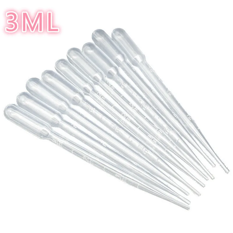Пипетки пластиковые прозрачные мерные 3 мл 100 шт. оборудование для лабораторных