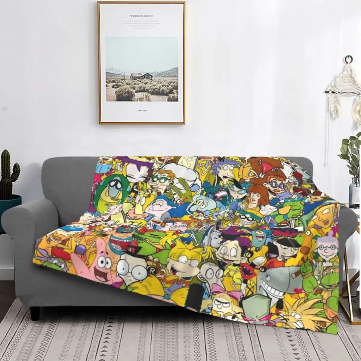 

Manta с рисунками из мультфильмов 90, colcha a cuadros para cama, para cama colcha, 150