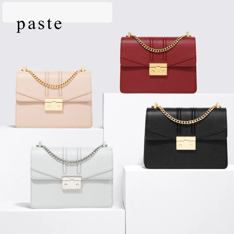2019 новый стиль модная кожаная маленькая квадратная сумка с перекрестной