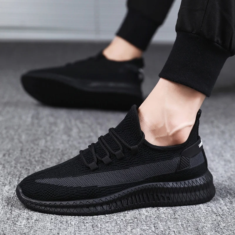 SMS New Men Sheos Mesh Fashion Sneakers Casual Running Shoes Lace-up Lightweight Shoes Outdoor Comfortable Breathable Shoes