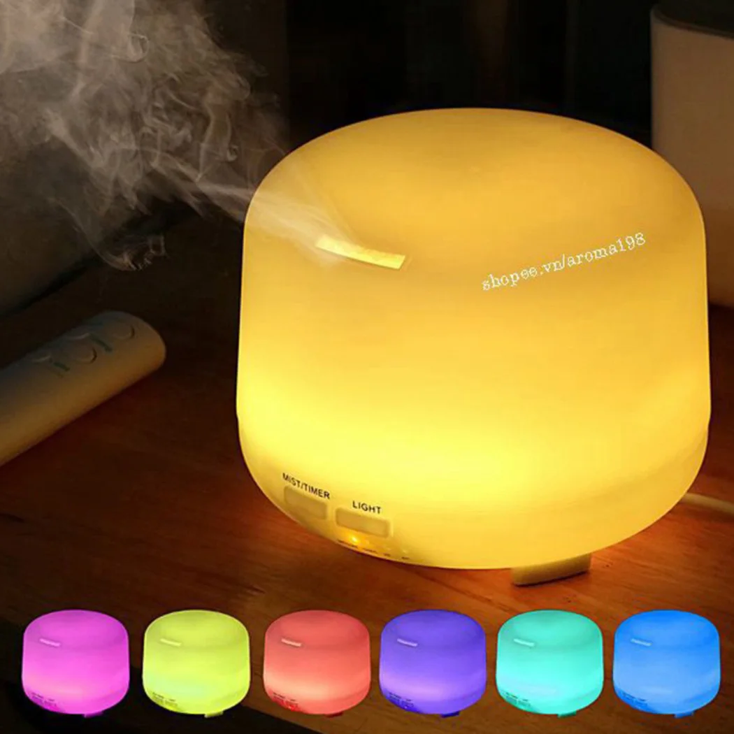

Diffuser Mist Maker Ultrasonic Air Humidifier With 7 Colors LED Night Light Humidifier Diffuser Air Negative Ion Humidifier
