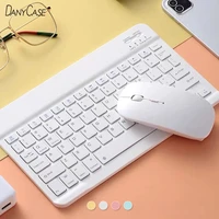 mini wireless bluetooth keyboard for tablet ipad iphone rubber keycaps rechargeable keyboard for smartphone android ios windows
