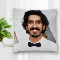 custom dev patel actor pillow slips polyester decorative pillowcases zipper pillow case pillowcase cover square 40x40cm