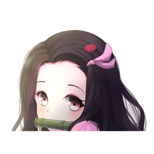 

Three Ratels Demon Slayer NEZUKO KAMADO 3D Poster Cartoon Anime Car Hood Sticker Laptop Decaloon Decal