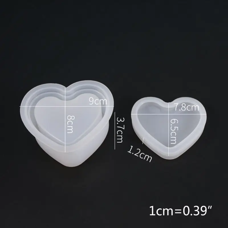 

DIY Crystal Epoxy Resin Mold Silicone Storage Box Mould Handmade Crafts Jewelry Making Tools