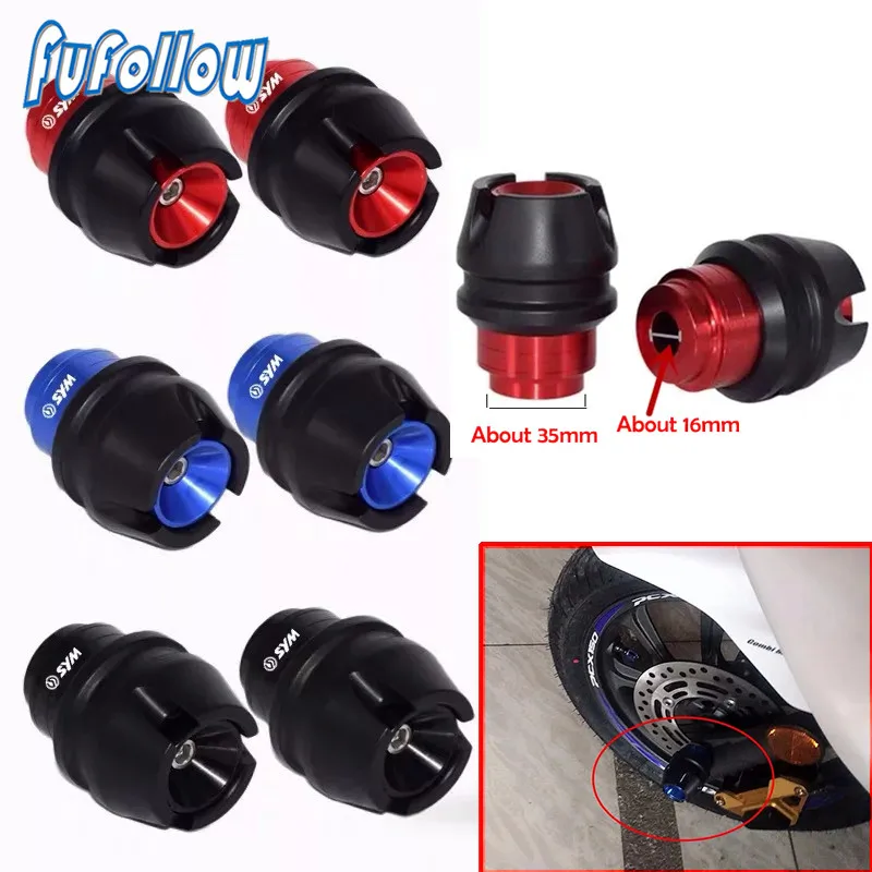 Мотоциклетная задняя передняя ось вилка слайдеры защита колеса от падения Для SYM