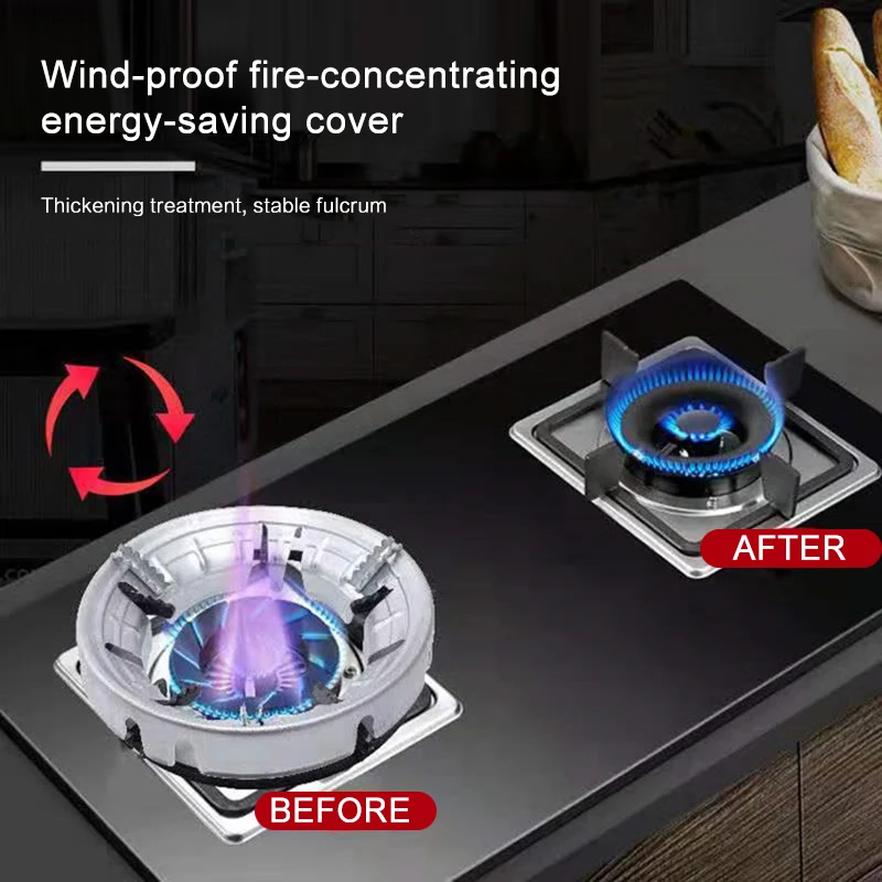 1PC Windproof Gather Fire Energy Saving Hood High Temperature Resistant And Aging Gas Home Kitchen Cooker Accessories | Дом и сад