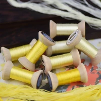 lemon yellow embroidery threadpractical mini spoolsuzhou embroidery thread diy common thread
