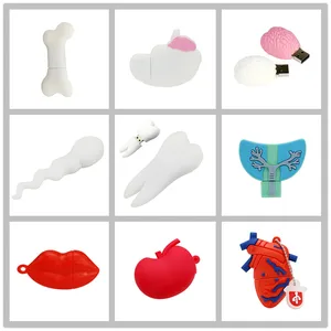 USB флеш-накопитель, мультяшная Флешка для моделей человеческих органов, флешка 64 ГБ, 4 ГБ, 8 ГБ, 16 ГБ, 32 ГБ, флеш-накопитель для мозга, сердца, спермы, почек