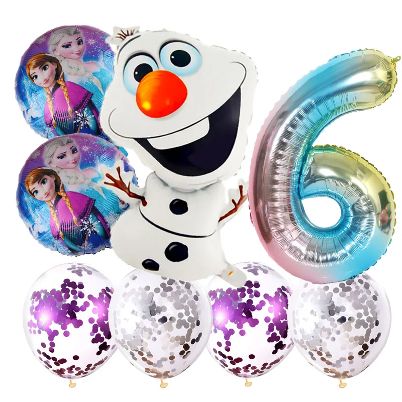 

new elsa olaf Disney Frozen princess foil balloons Baby shower girl snowman birthday party decorations kids toys air globos