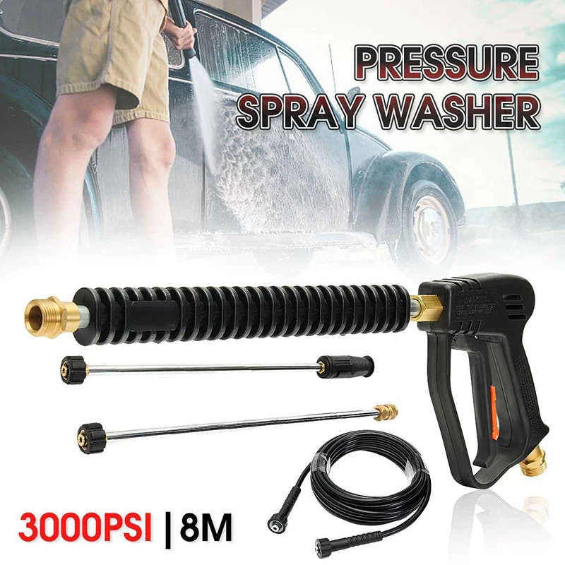 

3000 PSI Pressure Washer-Gun Power Washer Spray-Gun Kit with Universal M22 Connector for Generac Briggs Craftsman