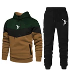 Мужской спортивный костюм из двух предметов, толстовка с капюшоном и штаны