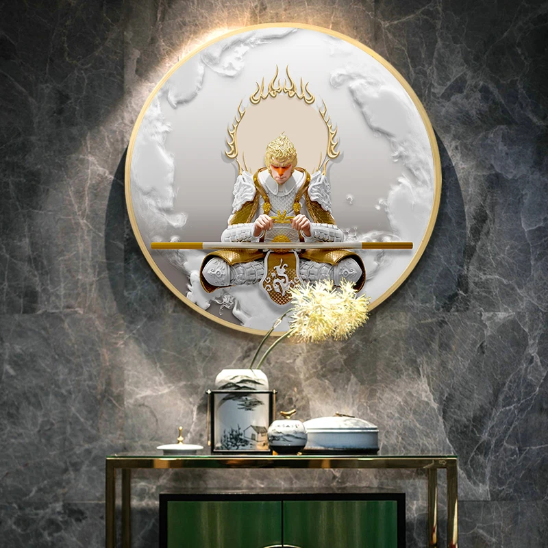 Китайские мифологические персонажи Sun Wukong Art холст настенная живопись плакаты